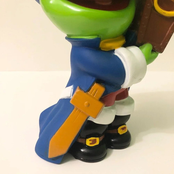 Vintage  Baby Kermit Coin Bank Muppet Babies Pirate Illco 9.5 Inch Tall - Picture 3 of 15